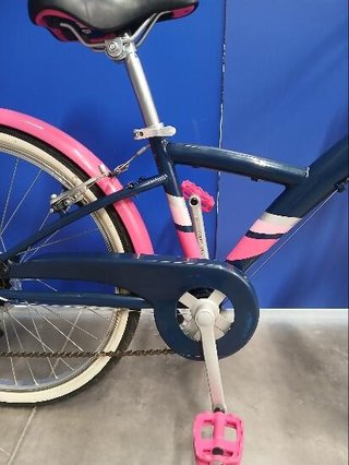 Bicicleta paseo niños 24 Pulgadas Original 500 azul rosa