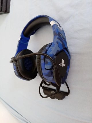 Cascos PlayStation Camuflaje Azul