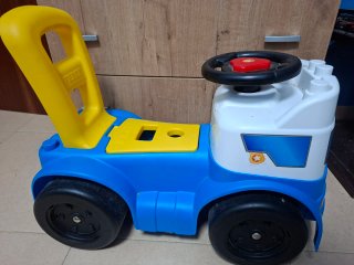 Correpasillos bebé azul y amarillo