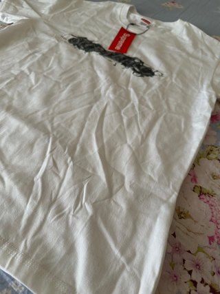 Camiseta Supreme Blanca Liquid Smoke Talla S
