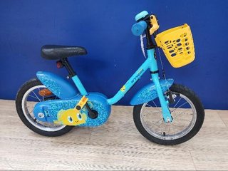 Bicicleta de niños 14 pulgadas Btwin 500 Ocean azul 3-4,5