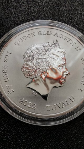 1 oz Plata Athena 2022 – Gods of Olympus Tuvalu