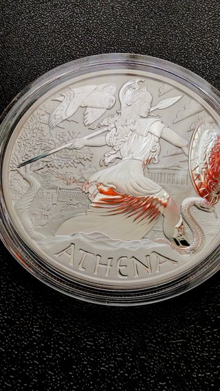 1 oz Plata Athena 2022 – Gods of Olympus Tuvalu
