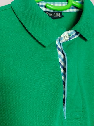 Polo Verde J.S. Ayllón M Estilo Retro Vintage