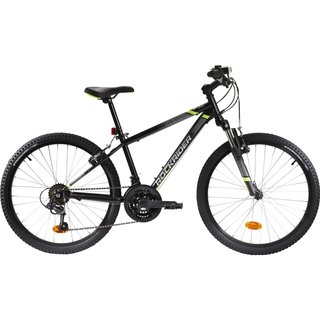 Bicicleta niños mtb 24 pulgadas Rockrider ST 500 negro 8-12