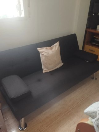 Sofá negro clic clac