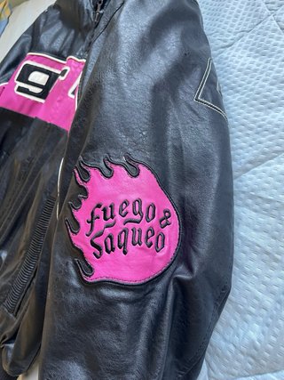 Chaqueta Grimey Negra y Rosa