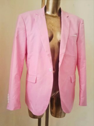 Giacca elegante rosa uomo tg. M nuova
