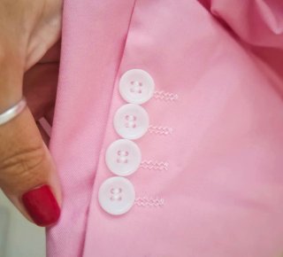 Giacca elegante rosa uomo tg. M nuova