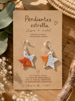 Pendientes solidarios artesanales