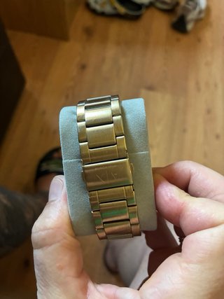 Reloj Armani Exchange Automático Esqueleto Dorado
