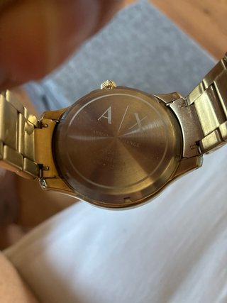 Reloj Armani Exchange Automático Esqueleto Dorado