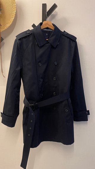 Trench IZAC Paris Hombre Talla S Azul