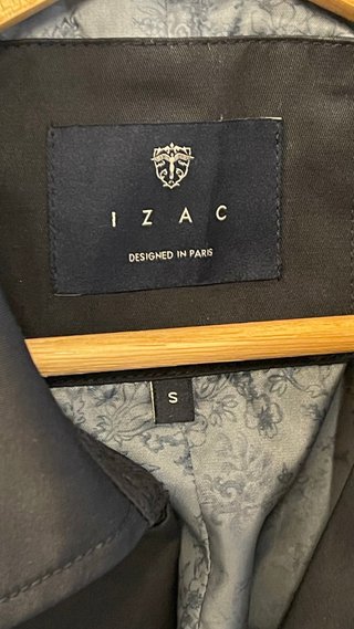 Trench IZAC Paris Hombre Talla S Azul