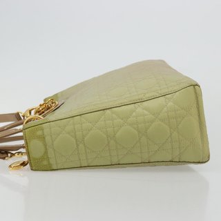 Christian Dior Canage Hand Bag Nylon 2way Green