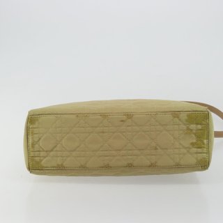 Christian Dior Canage Hand Bag Nylon 2way Green