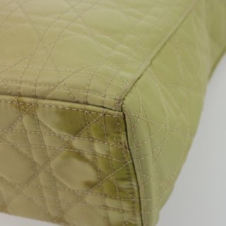 Christian Dior Canage Hand Bag Nylon 2way Green