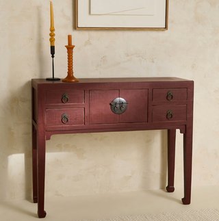 Mesa consola estilo chino madera