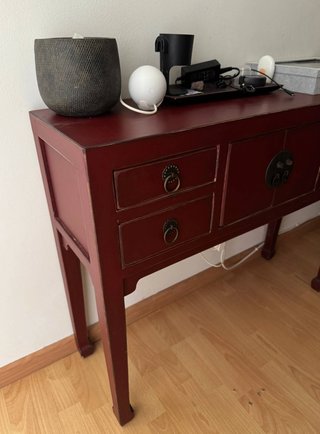 Mesa consola estilo chino madera