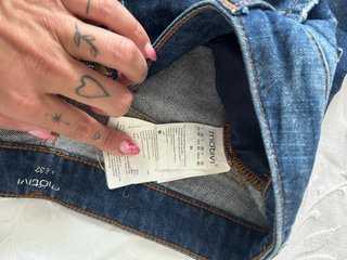 Jeans donna strappati blu