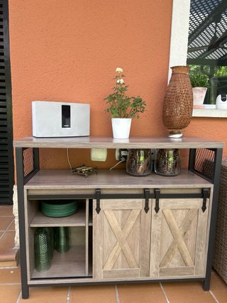 Mueble auxiliar estilo industrial