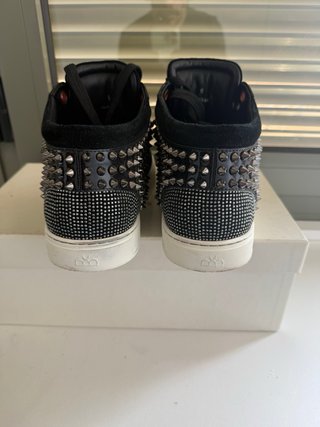 Royaums Piel Ante Cuero Talla 41 Negro Plata (8)
