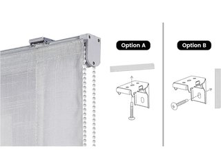 Estor Plegable Blanco Sin Varilla