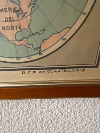 Mapa Mundi Antiguo Dos Hemisferios