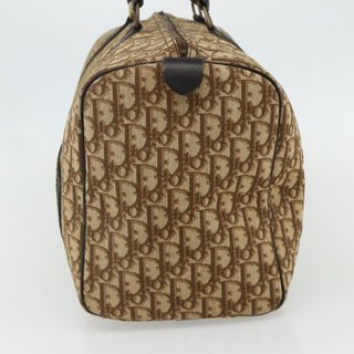 Christian Dior Trotter Canvas Boston Bag Beige