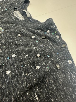 Camiseta Superdry Mujer Gris Oscuro Talla M