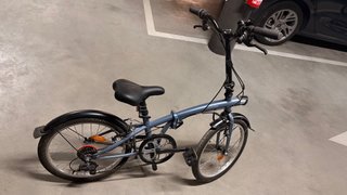 Bicicleta Plegable Decathlon Azul