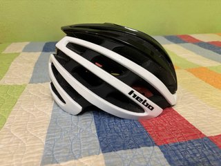 Casco bicicleta carretera HEBO negro/blanco