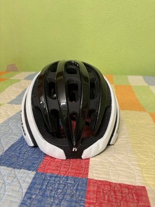 Casco bicicleta carretera HEBO negro/blanco