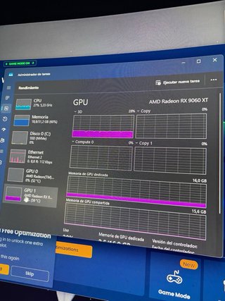 PC Gaming Ryzen 5 9600X + RX 9060 XT 16GB + 32GB 5