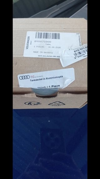 Tapa Gasolina Audi Aluminio Original Sin Usar