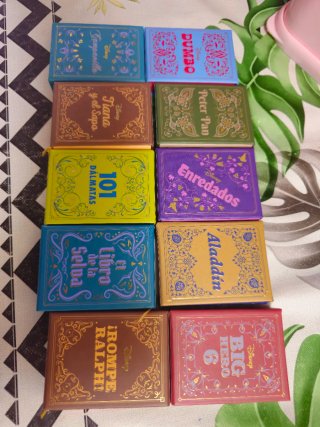 Lote 10 mini libros disney salvat