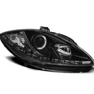 Pareja de Faros delanteros para Seat Leon 09-12 co