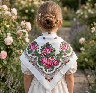 Pañoleta Baturra Niña Flores