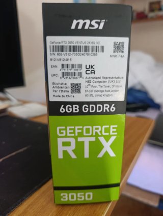 MSI RTX 3050 OC 6GB Tarjeta Gráfica