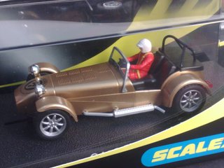 Scalextric Caterham 7 Dorado y Plata limitada 500u