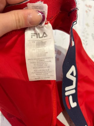 Bikini Fila Rojo Adolescente