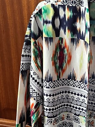 Caftán Only Estampado Flecos Talla 36