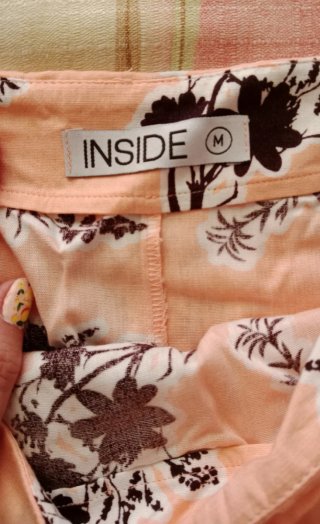 Falda gasa floral talla única