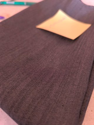 Retal tela gris tipo traje