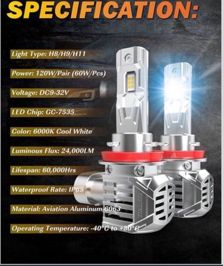 Bombilla LED H11 CENMOLL