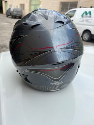 Casco de moto Zeus gris