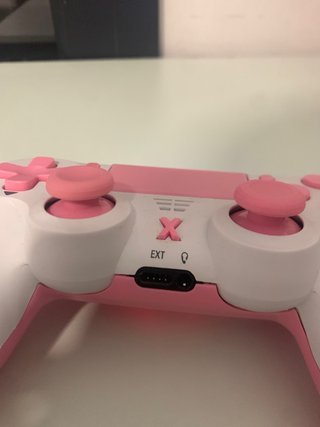 Mando PS4 Rosa y Blanco