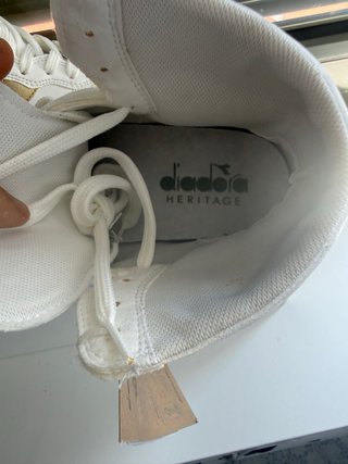 Diadora Heritage Piel T.41 Blanco Oro Mate (8)