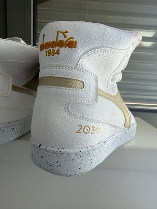 Diadora Heritage Piel T.41 Blanco Oro Mate (8)