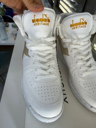 Diadora Heritage Piel T.41 Blanco Oro Mate (8)